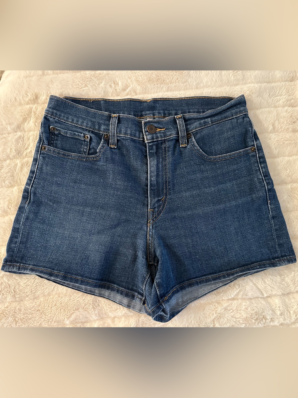 Levi’s Dark Wash Denim Shorts